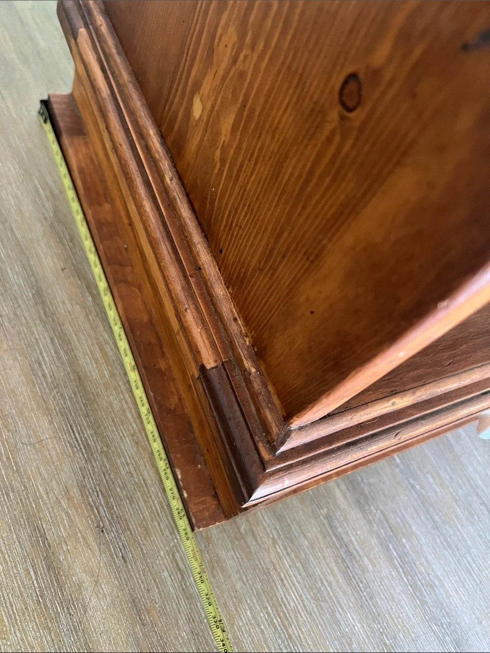 Vintage Roll Top Wooden Bread Box & drawer.  Shelf on top also. Farmhouse